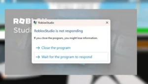 roblox not responding