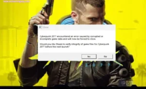 cyberpunk 2077 encountered an error caused by corrupted:Fixed