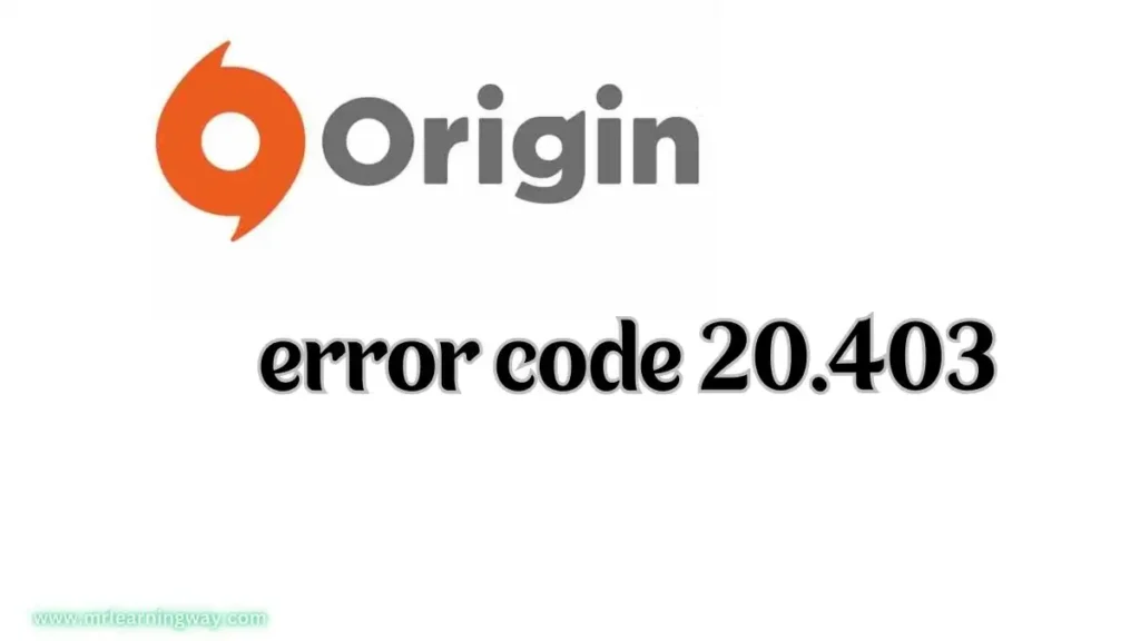 origin error code 20 403