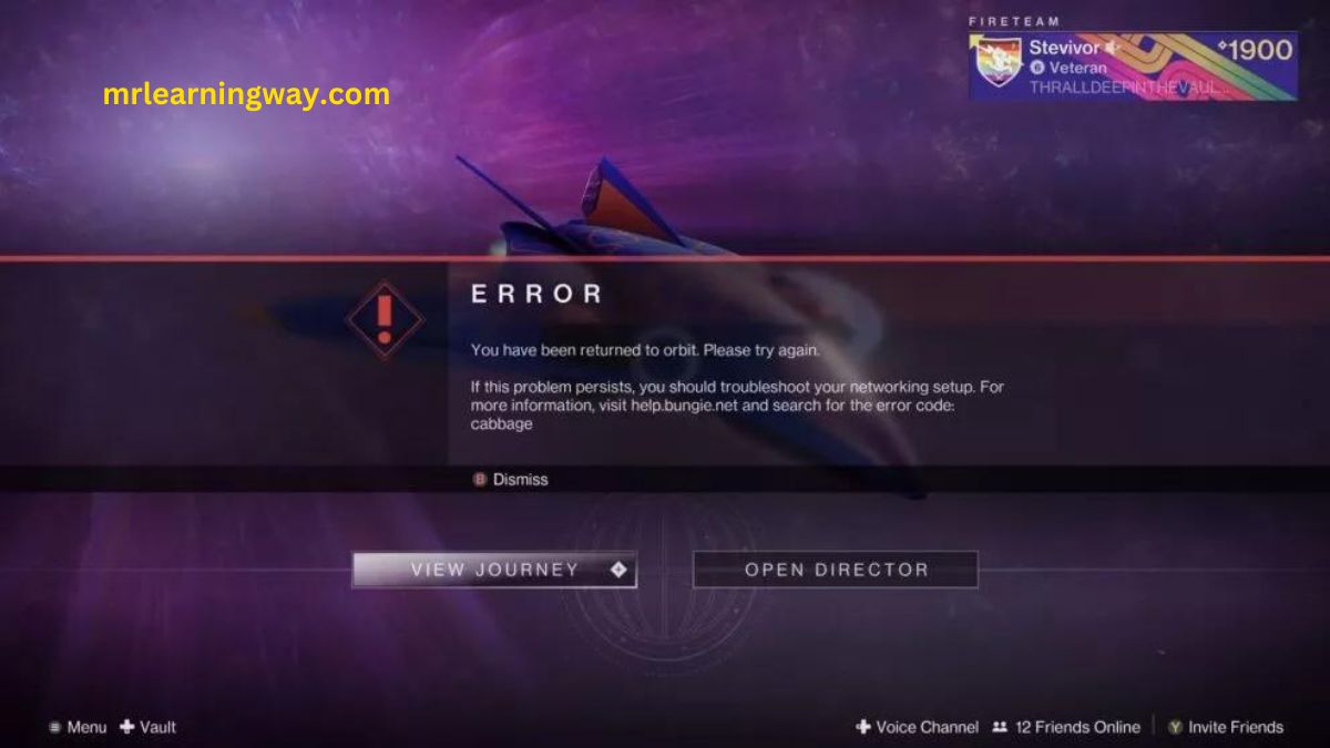 cabbage error destiny 2