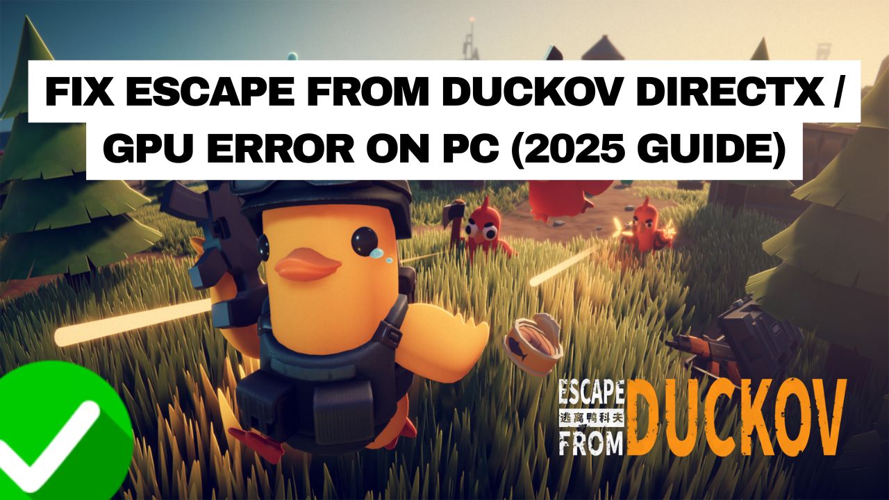 Escape From Duckov DirectX Error