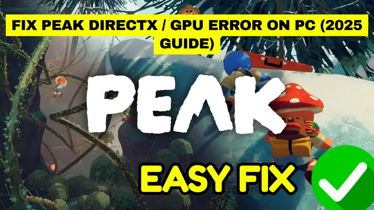 PEAK DirectX GPU Error