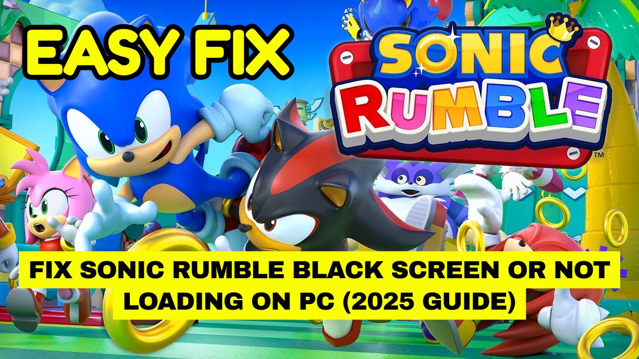 Sonic Rumble Black Screen