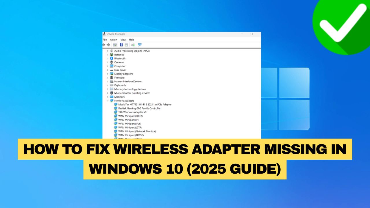 Wireless Adapter Missing Windows