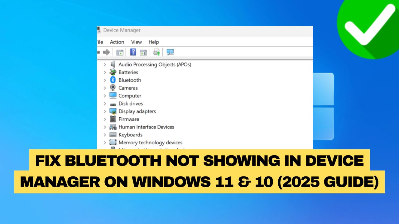 Bluetooth Not Showing Windows