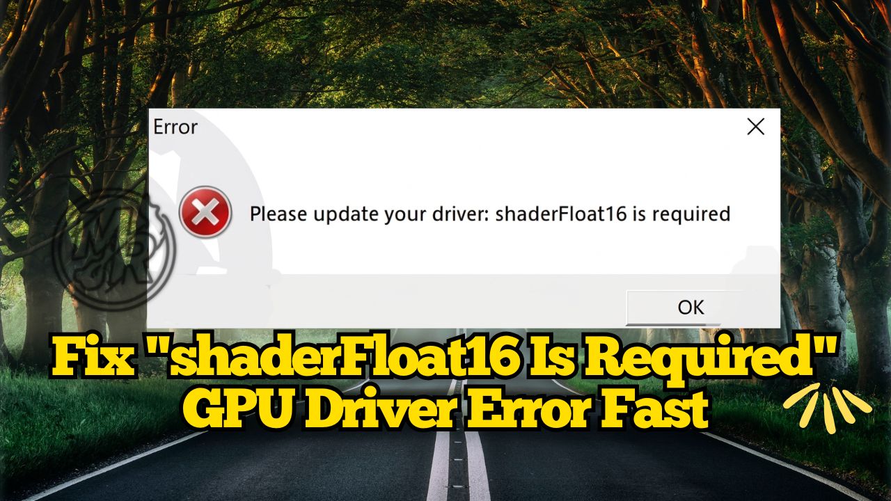 Fix shaderFloat16 Is Required GPU Driver Error Fast