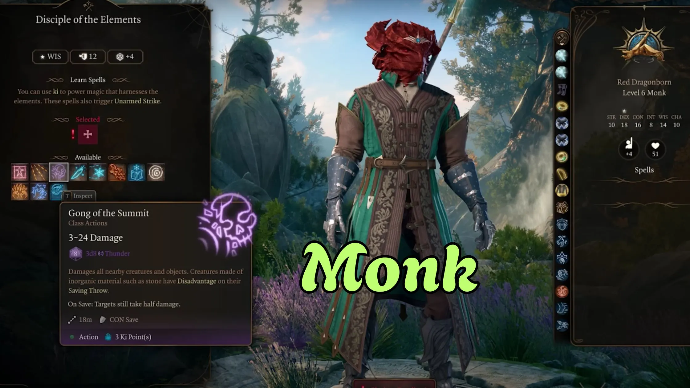 best monk build bg3